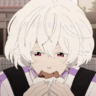 🍥 emoji ㅤㅤ 𔘓  ࣪˖  𝑴a𝒔h𝒊r𝒐 T𝒔u𝒌i𝒚u𝒌i  ࣪˖ 𖦹 Telegram sticker 22 of 25