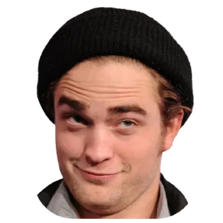 😏 emoji Robert Pattinson @Stickersey Telegram sticker 12 of 25