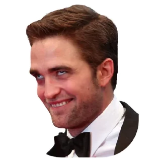 😁 emoji Robert Pattinson @Stickersey Telegram sticker 13 of 25