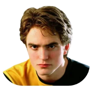😠 emoji Robert Pattinson @Stickersey Telegram sticker 23 of 25