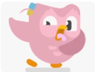 🤮 emoji Pink Duolingo 🩷 Telegram sticker 5 of 6