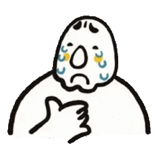 😭 emoji @stickermaze│@stickerXhub│𝐁𝐋𝐎𝐁 Telegram sticker 9 of 36