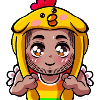 🐔 emoji @stickermaze│@stickerXhub│𝐂𝐔𝐓𝐄 𝐕𝐈𝐁𝐄𝐒 Telegram sticker 16 of 32