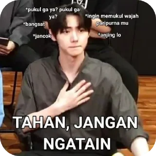 Sticker from meme kpop