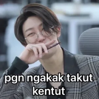 👿 emoji Meme kpop idol2 /menggabut Telegram sticker 16 of 25