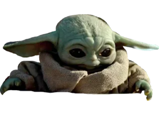 Sticker from baby yoda