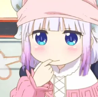🦕 emoji Kanna kobayashi  ִ  ˑ 𖥔 @gepengstickerr Telegram sticker 5 of 31