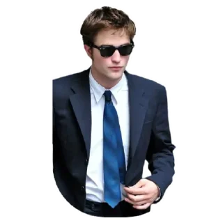 😎 emoji Robert Pattinson @Stickersey Telegram sticker 16 of 25