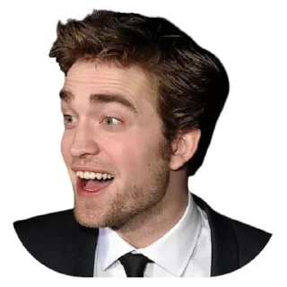 😃 emoji Robert Pattinson @Stickersey Telegram sticker 5 of 25
