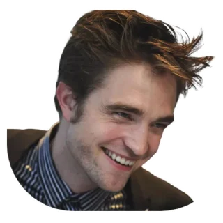 😄 emoji Robert Pattinson @Stickersey Telegram sticker 6 of 25