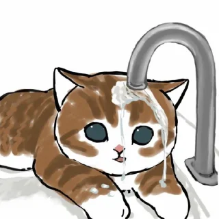 🥺 emoji 愛らしい猫 (@aestheticstikerpack) Telegram sticker 23 of 100