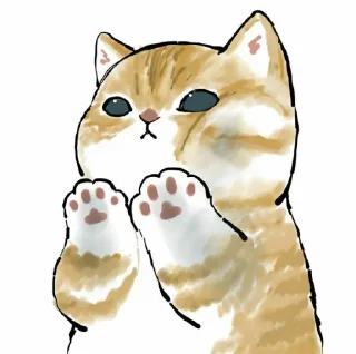 🥺 emoji 愛らしい猫 (@aestheticstikerpack) Telegram sticker 12 of 100