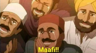 Sticker from Indian memes