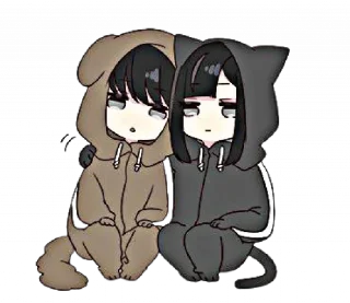 🧸 emoji かわいいカップル @aestheticstikerpack Telegram sticker 10 of 114