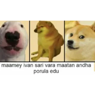 🤔 emoji Cheems Tamil Telegram sticker 5 of 81