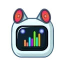🤖 emoji Bot Cat | @djpreet Telegram sticker 14 of 20