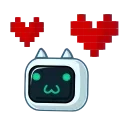 🤖 emoji Bot Cat | @djpreet Telegram sticker 10 of 20