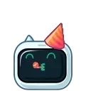 🤖 emoji Bot Cat | @djpreet Telegram sticker 13 of 20