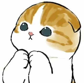 🥺 emoji 愛らしい猫 (@aestheticstikerpack) Telegram sticker 6 of 100