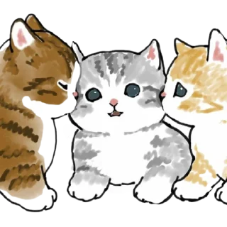 🦦 emoji 可愛い猫 @aestheticstikerpack Telegram sticker 15 of 109