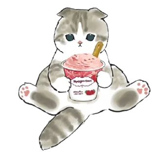 🦦 emoji 可愛い猫 @aestheticstikerpack Telegram sticker 7 of 109