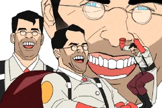 😂 emoji Team Fortress Telegram sticker 23 of 61
