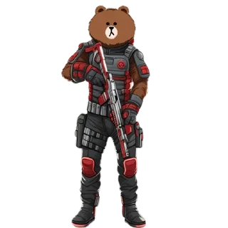 🔫 emoji Tamil Bear 2 Telegram sticker 16 of 19