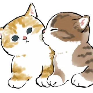 🦦 emoji 可愛い猫 @aestheticstikerpack Telegram sticker 13 of 109