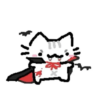 🧛 emoji Nerd cat 2 Telegram sticker 16 of 53