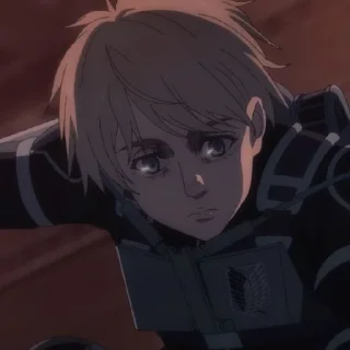 😐 emoji Armin arlert Telegram sticker 15 of 25
