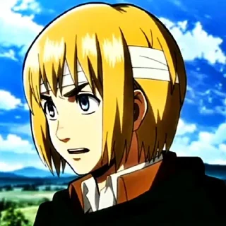 🩰 emoji Armin arlert || by : @stickerrpwxsn Telegram sticker 21 of 35