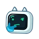 🤖 emoji Bot Cat | @djpreet Telegram sticker 8 of 20