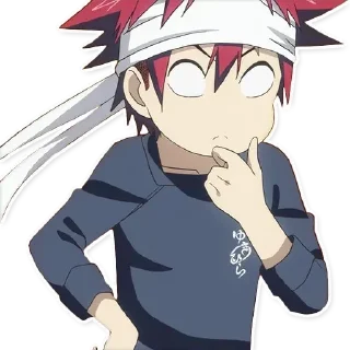 🤔 emoji Erina & Souma @animestickerchannel Telegram sticker 9 of 91