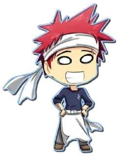 😁 emoji Erina & Souma @animestickerchannel Telegram sticker 14 of 91
