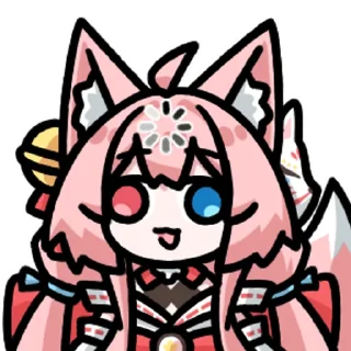 ➕ emoji 长门狐狐 @zhaxia_cn Telegram sticker 24 of 33