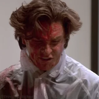 😡 emoji American Psycho @moviestickerss Telegram sticker 5 of 45