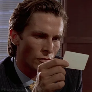 Sticker from American Psycho @moviestickerss