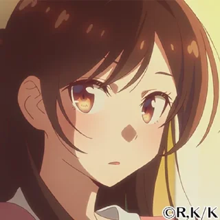 😐 emoji 彼女、お借りします｜Rental Girlfriend @KumaTeaProjects Telegram sticker 15 of 60