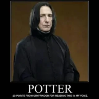🙃 emoji Serious Snape Telegram sticker 13 of 32