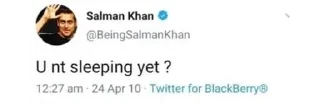 Sticker from salman khan tweets