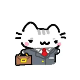 👩‍💼 emoji Nerd cat 2 Telegram sticker 15 of 53