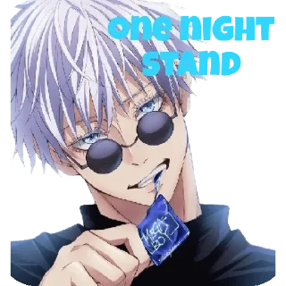 🖕 emoji Gojo satoru Telegram sticker 10 of 24