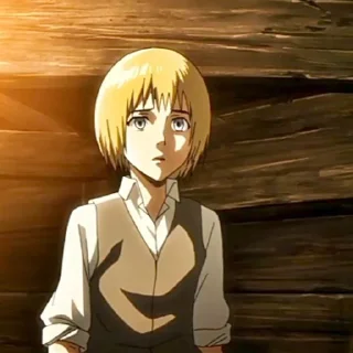 🩰 emoji Armin arlert || by : @stickerrpwxsn Telegram sticker 23 of 35