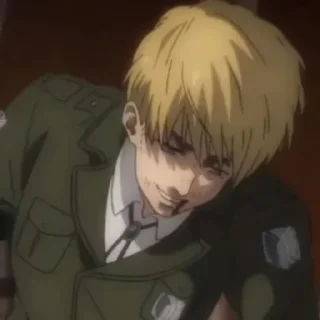 😏 emoji Armin arlert Telegram sticker 22 of 25