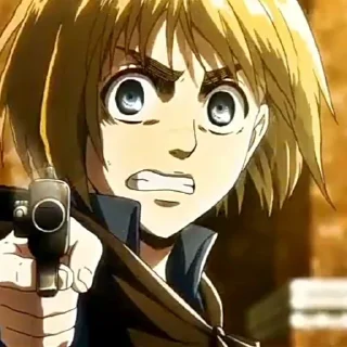 🩰 emoji Armin arlert || by : @stickerrpwxsn Telegram sticker 6 of 35