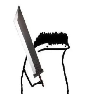 😭 emoji Orang Lidi By @LeyzLee 🗿 Telegram sticker 18 of 100