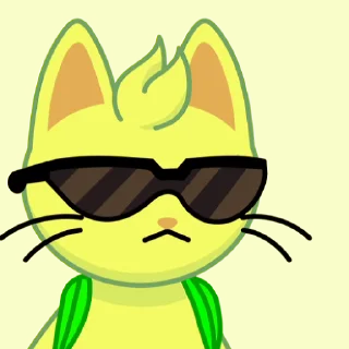 😎 emoji MEW animated Telegram sticker 15 of 48