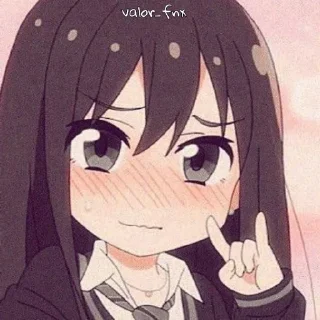 😮‍💨 emoji Anime Girls by @valor_fnx Telegram sticker 7 of 46