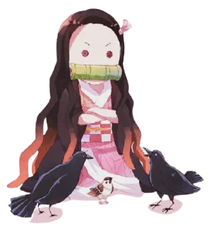 😤 emoji Nezuko chan @animestickerchannel Telegram sticker 11 of 120