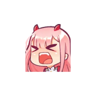 Sticker from zero two